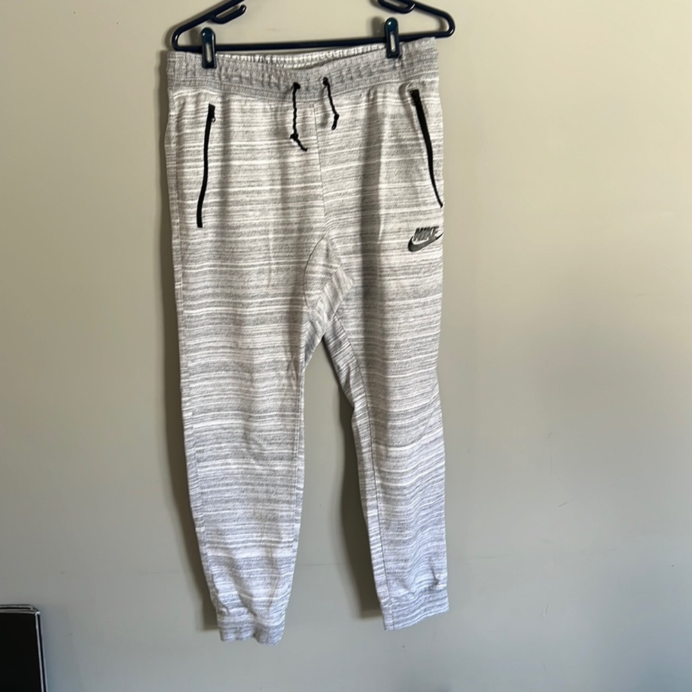 Nike Sportswear Advance 15 White/Heather/Black Large Jogger